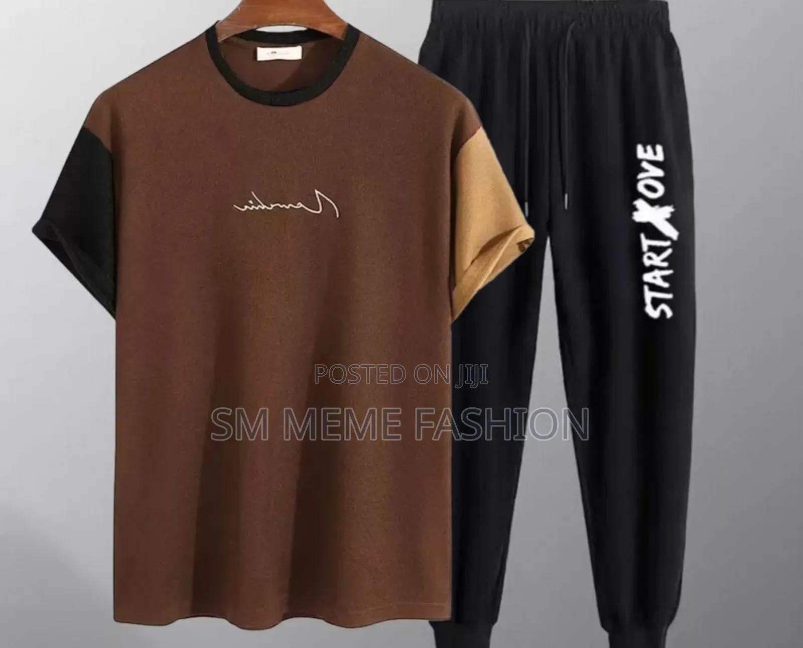 Cotton T-Shirt and Trouser Set