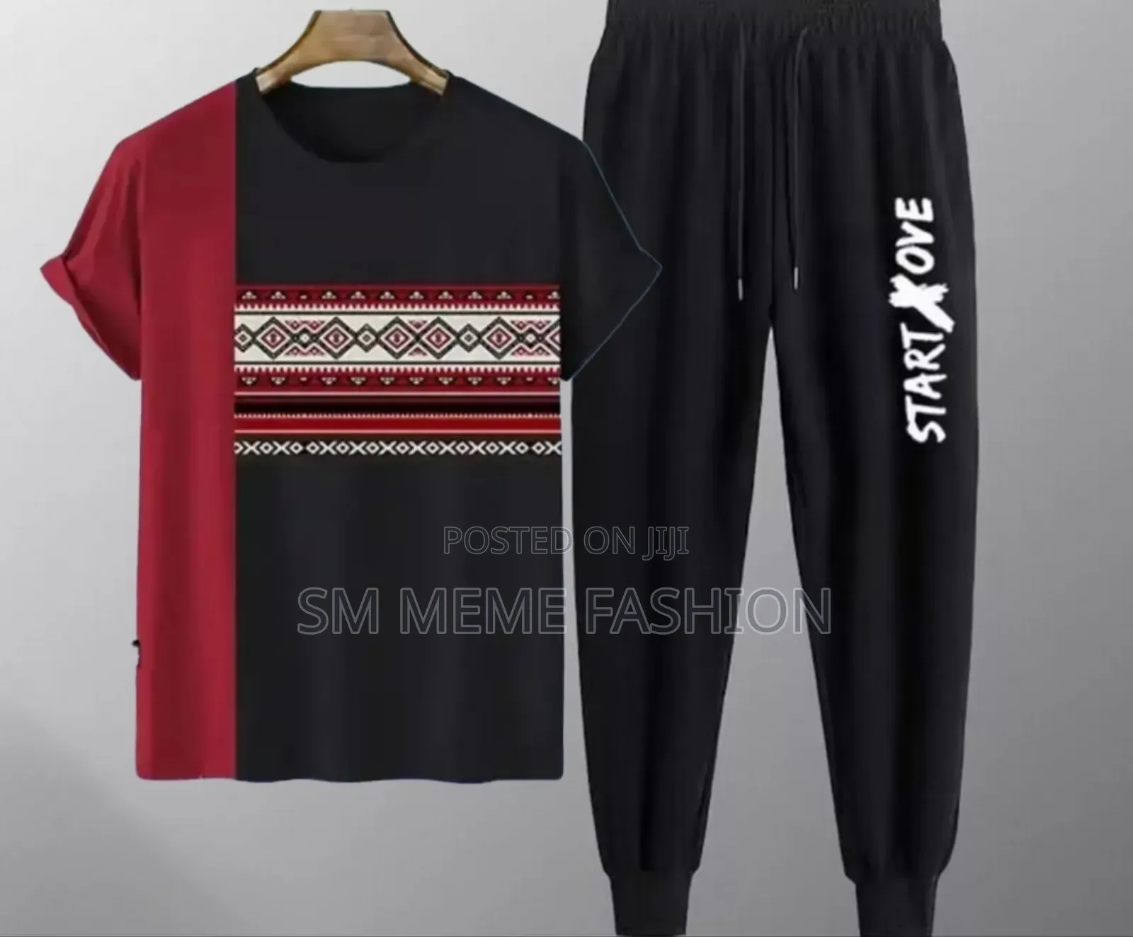 Cotton T-Shirt and Trouser Set