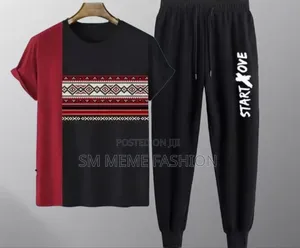 Cotton T-Shirt and Trouser Set