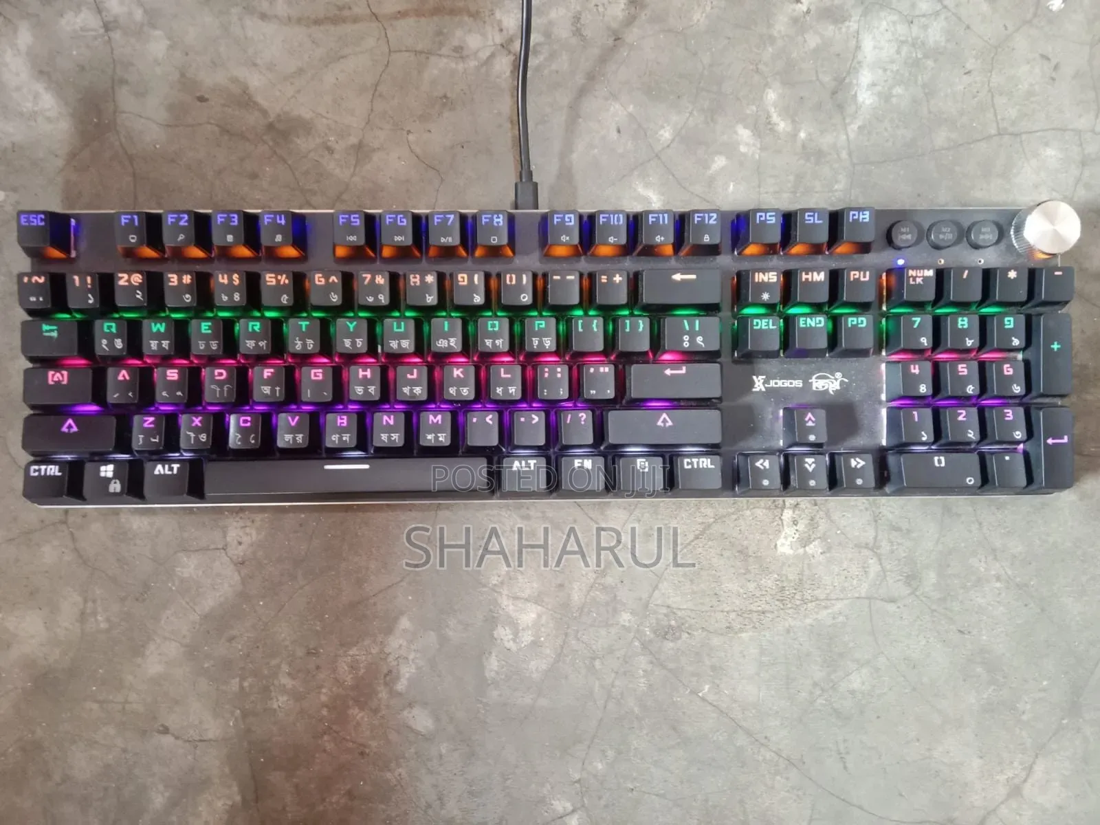 Xtreme Km07g Wired Black Mechanical Gaming Keyboard With Bangla