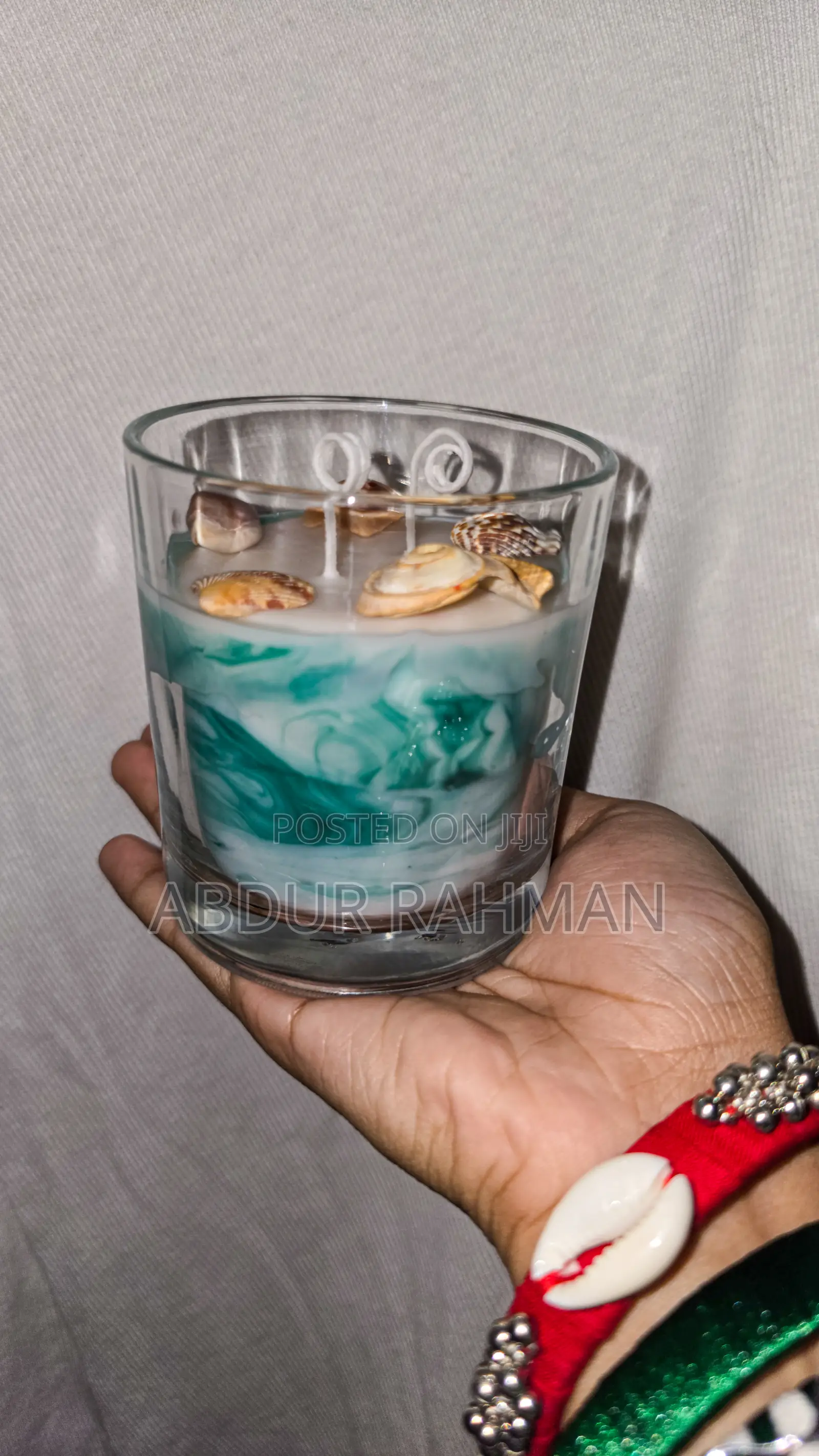 Marble Effect Candle