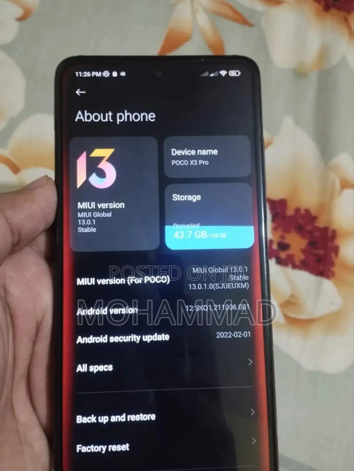 Xiaomi Poco X3 Pro 128 GB Black