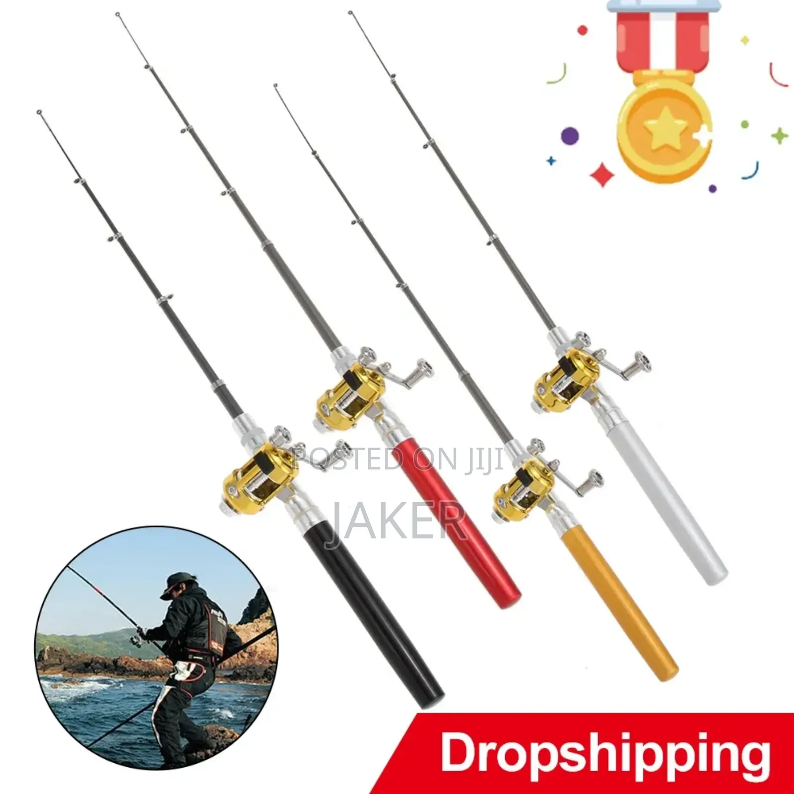 Steel Pen Fishing Rod Cross-Border Mini Ice Fishing Rod