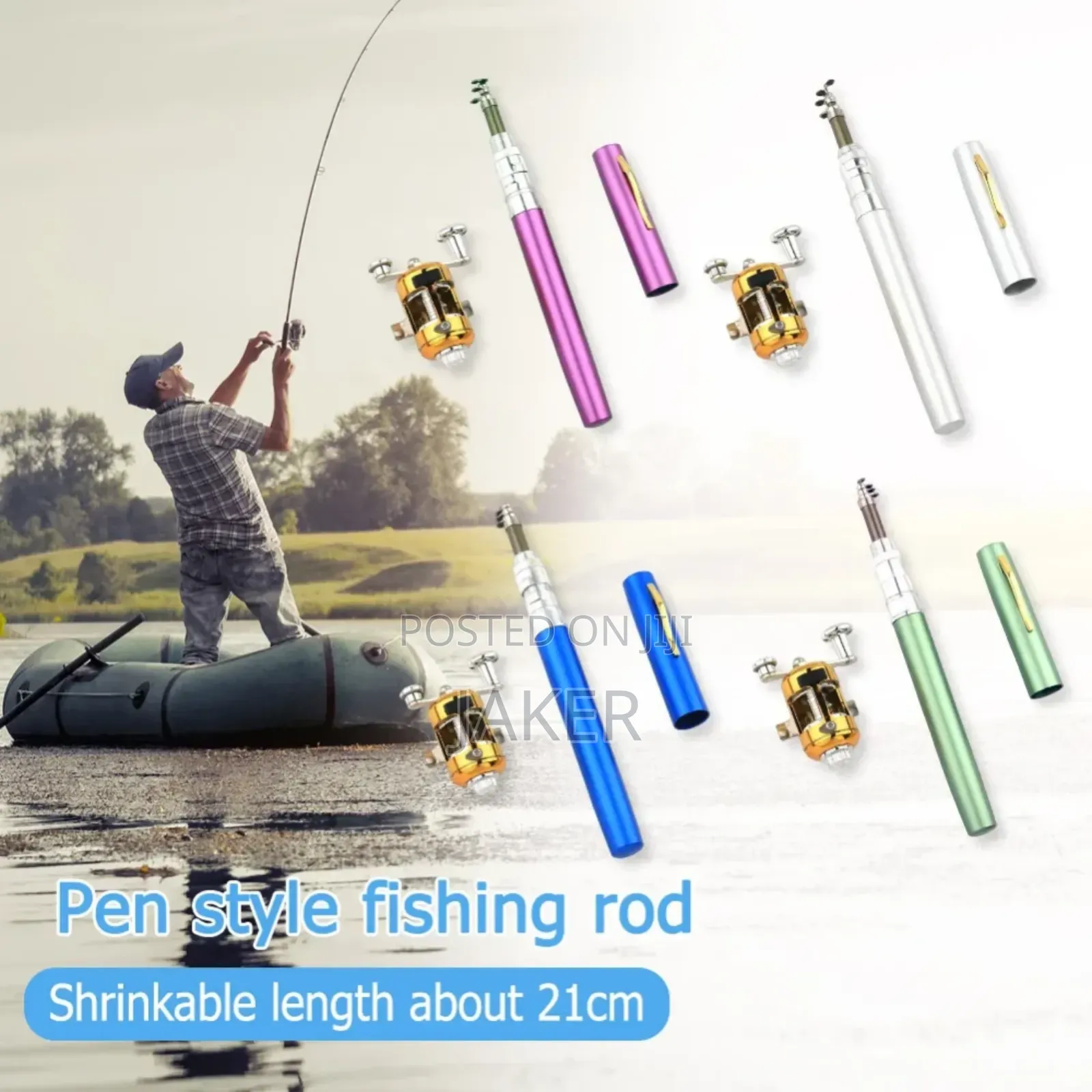 Steel Pen Fishing Rod Cross-Border Mini Ice Fishing Rod