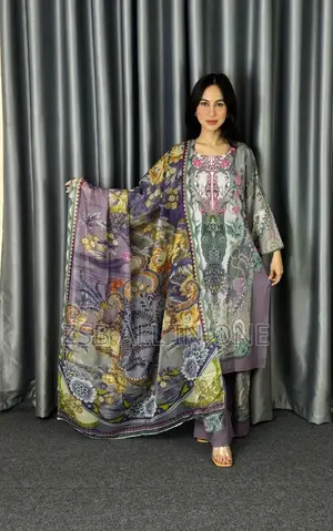 ডিজিটাল প্রিন্ট থ্রি পিস নতুন আপডেট