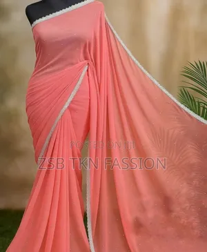 Soft Georgette Sharee নিখুঁত কারুকাজে তৈরি