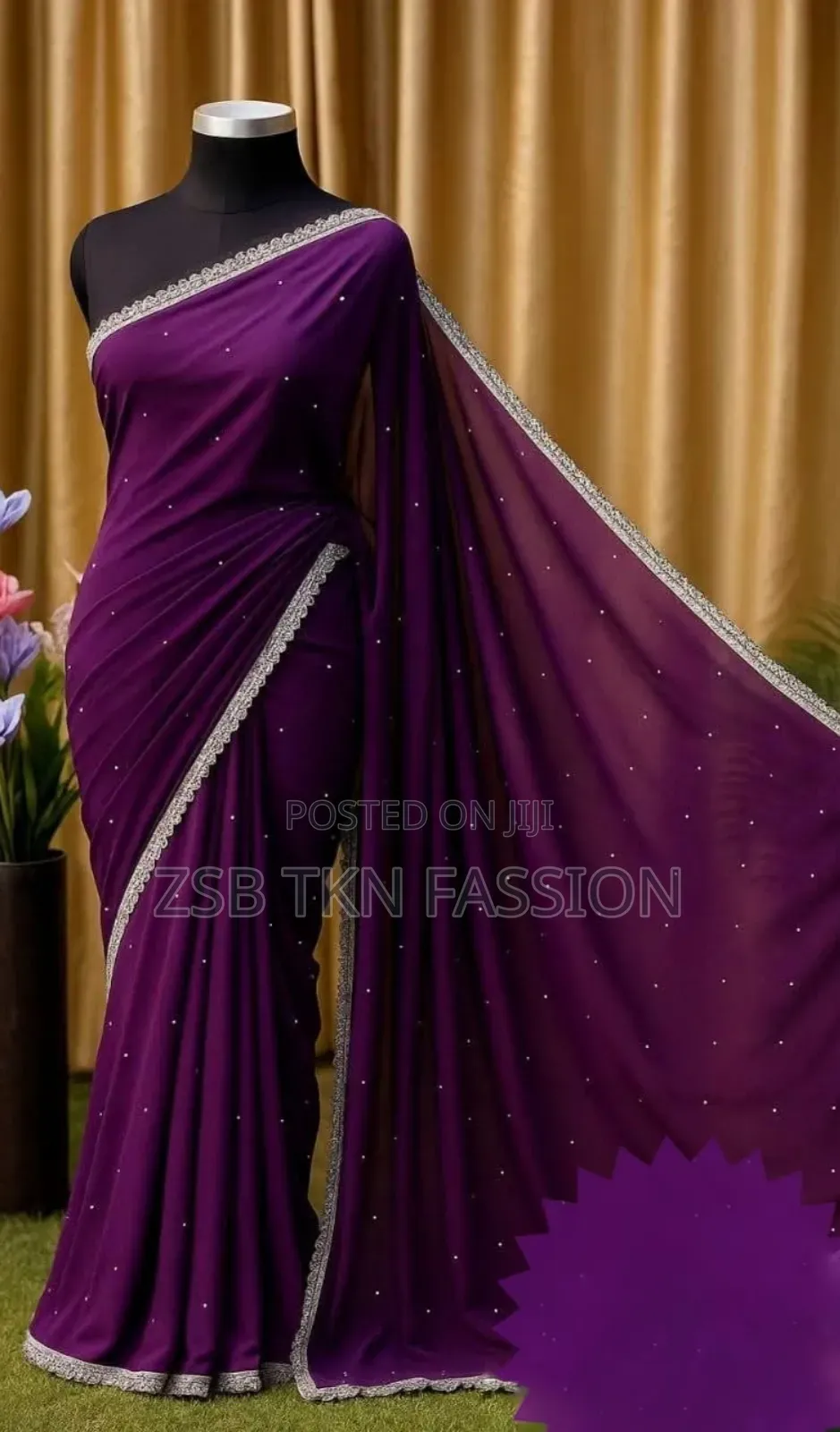 Soft Georgette Sharee নিখুঁত কারুকাজে তৈরি