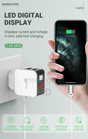 Borofone Ba41a T-C Charger