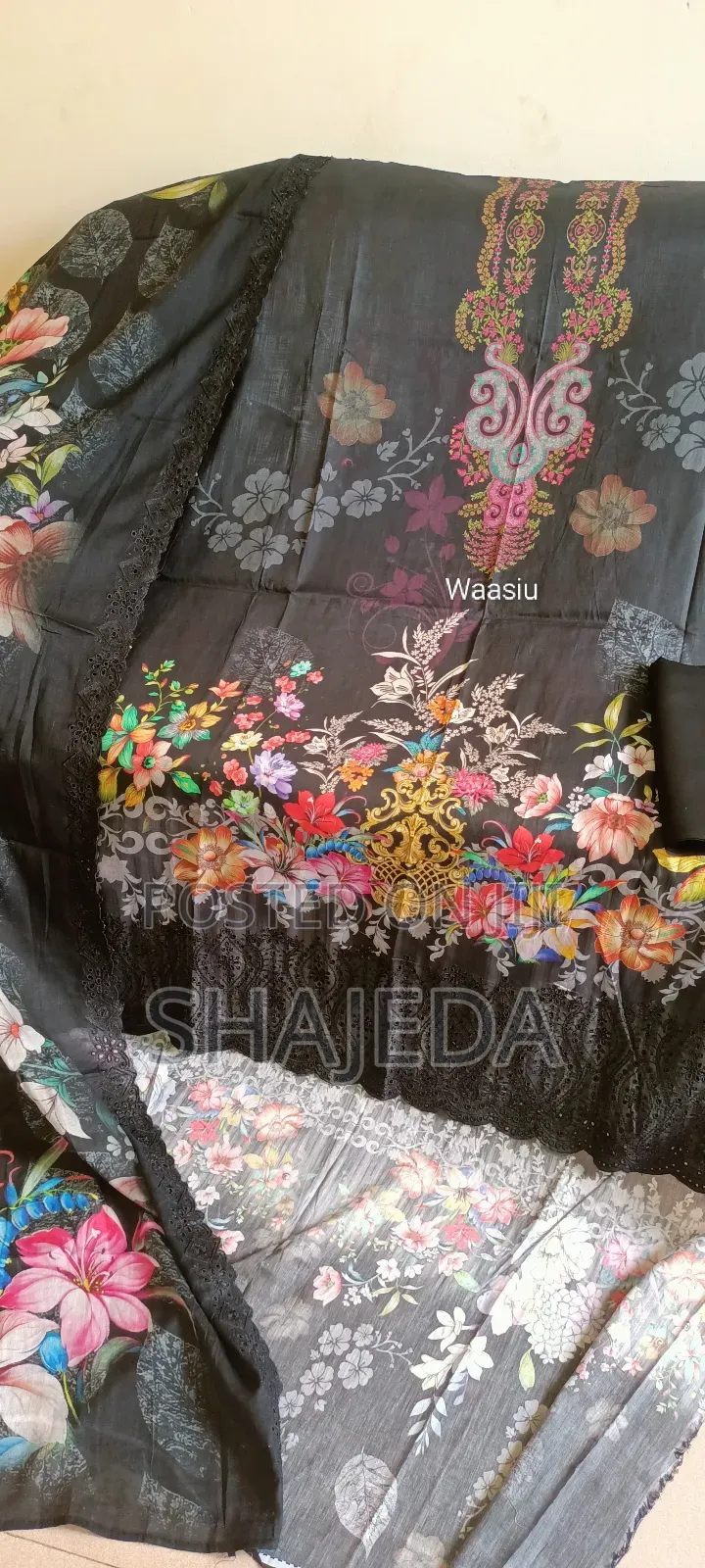 Pakistani Inspired Unstitched Cotton Dress