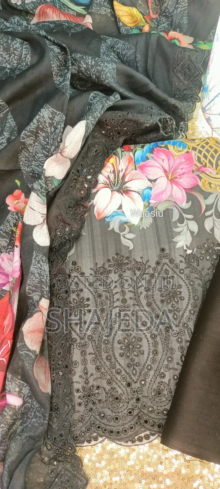 Pakistani Inspired Unstitched Cotton Dress