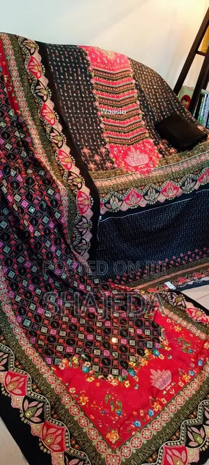 Agranoor Inspired Unstitched Heavy Work Dress