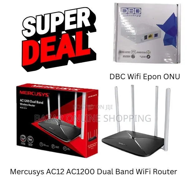 Combo Pack Mercusys Ac1200 Dual Band Wifi Router Dbc Uno
