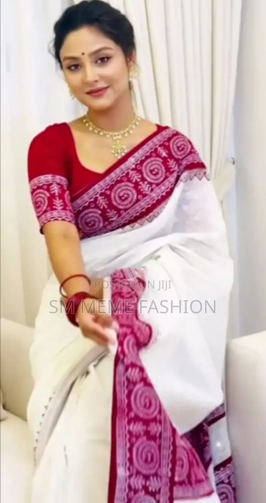 Skin Print Half Silk Sharee With Blouse Piece