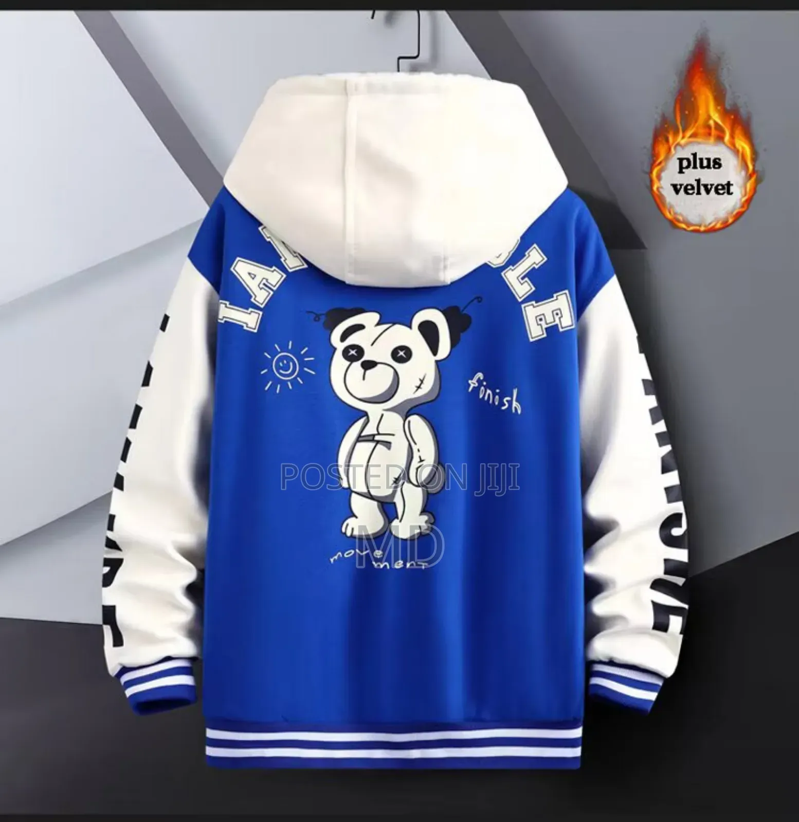 Amvosh Print Button Hoodie