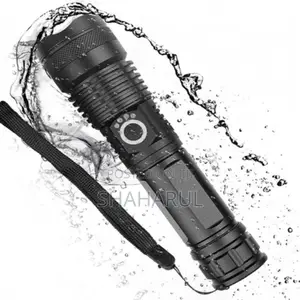 Rechargeable Waterproof Zoom Led Flashlight Usb Torch Light (Xhp 50)