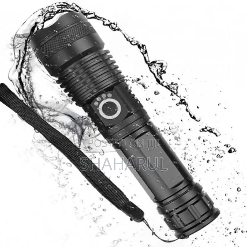 Rechargeable Waterproof Zoom Led Flashlight Usb Torch Light (Xhp 50)