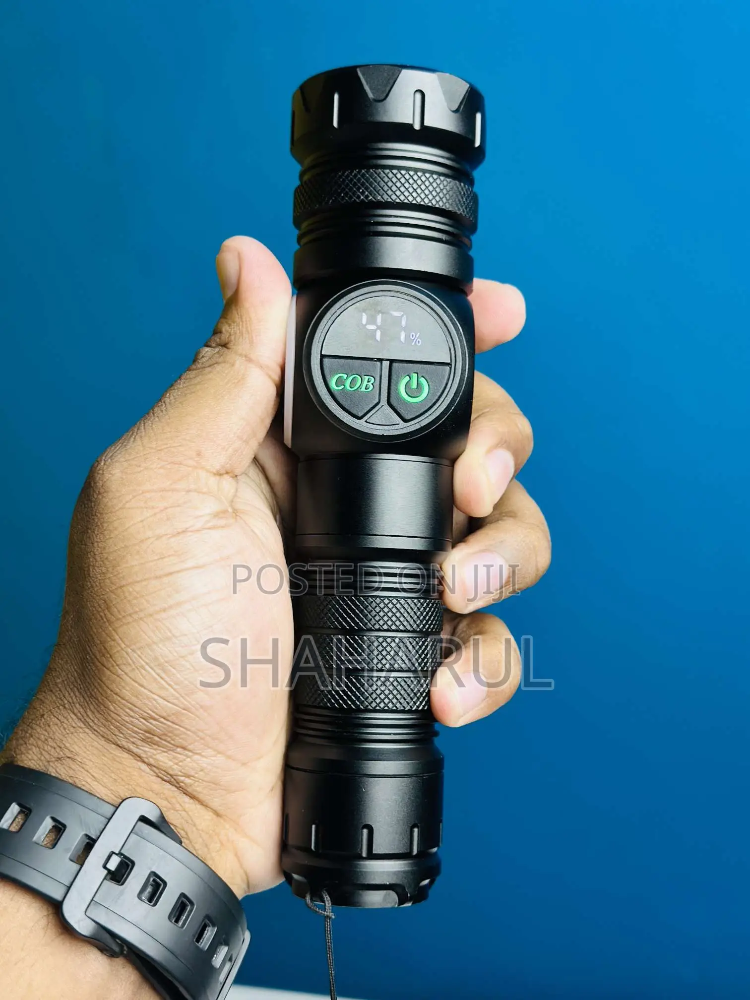 Gearup Rechargeable Flashlight 10w Cob + Led Torchlight