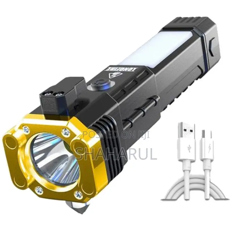 Rechargeable Torch Led Flashlight With Power Bank