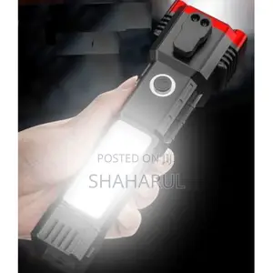 Rechargeable Torch Led Flashlight With Power Bank
