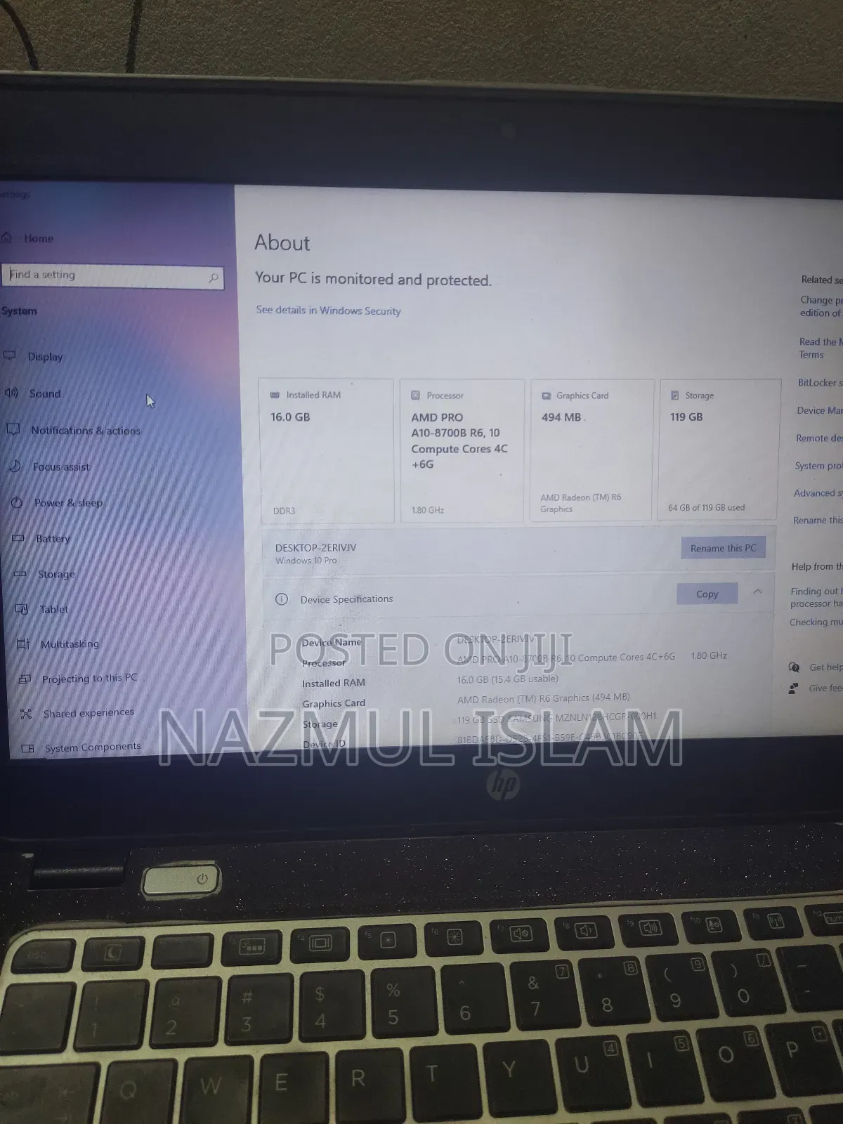 Laptop HP EliteBook 725 16GB AMD A10 SSD 128GB