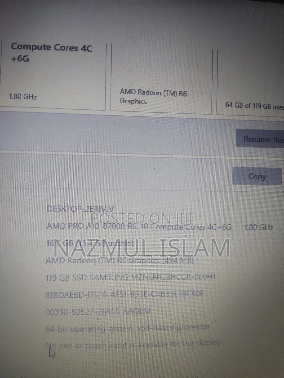 Laptop HP EliteBook 725 16GB AMD A10 SSD 128GB