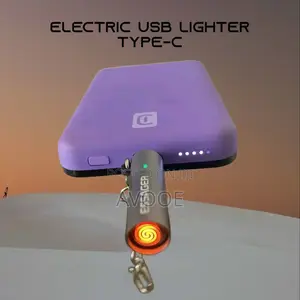 Photo - Electric Usb Lighter With Safety Cap.(Double Coil)