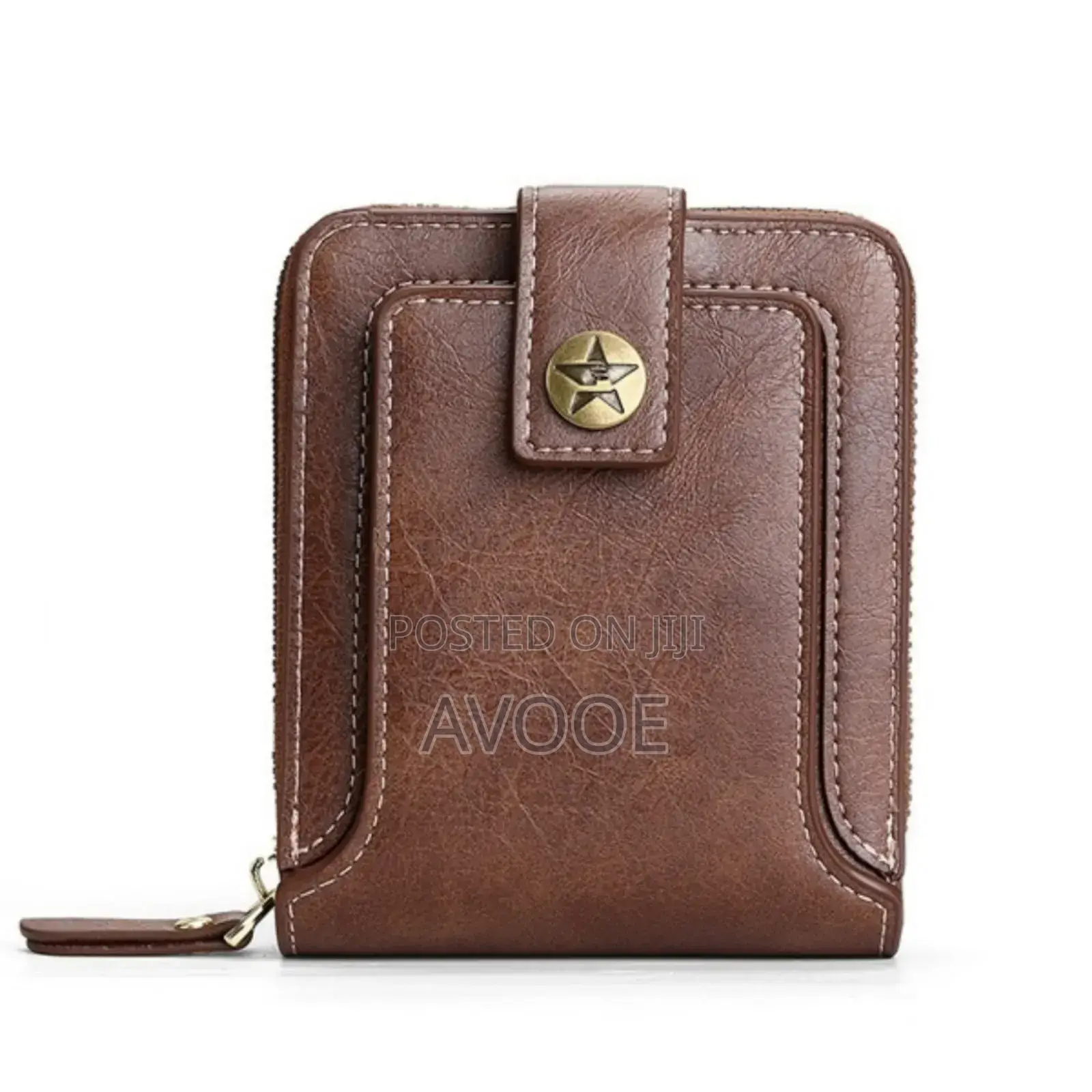 Multifunction Evgatsauto Brand Leather Zipper Wallet