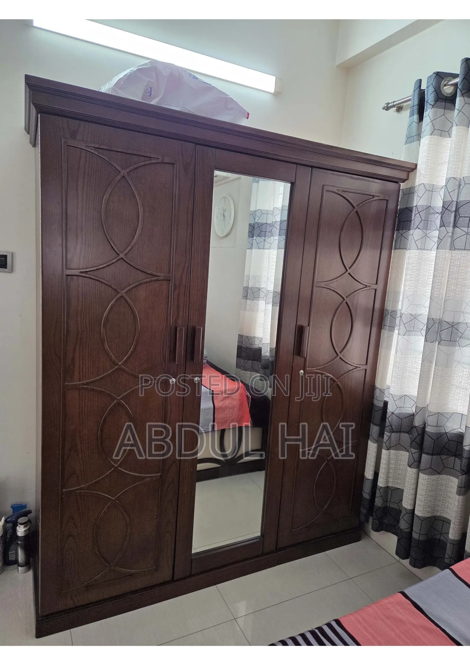 Double Bed and 3 Door Almira