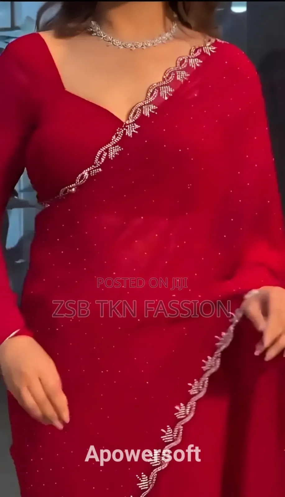 Jorjet With Stone Work Saree+Blouse New Update High Quality