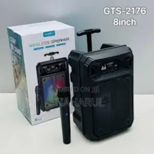 Photo - 8 Inchi Speaker Bluetooth GTS-2176 With Microphone- Led Lights