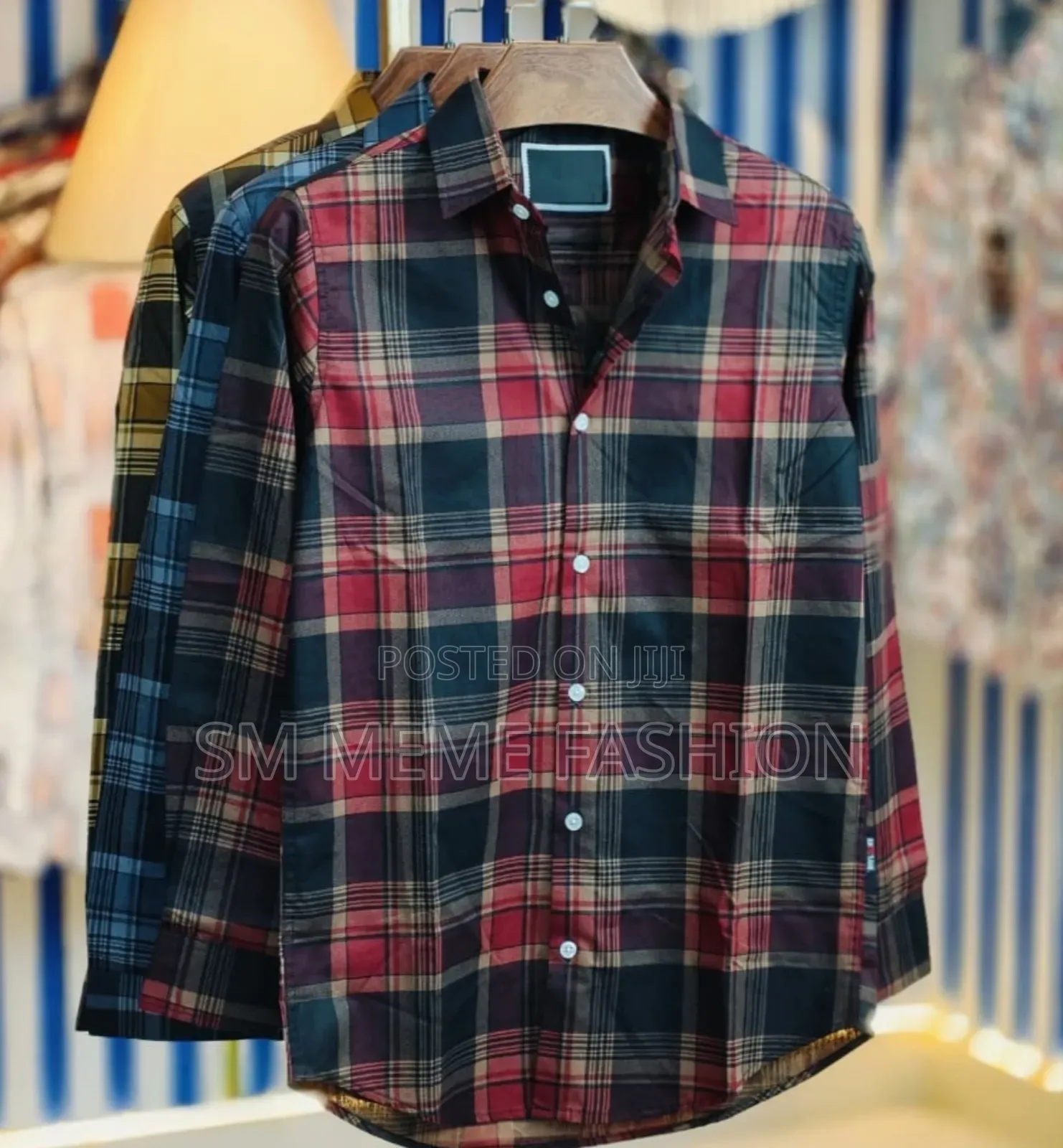 Pure Cotton Full Sleeve Check Print Shirt for Men's