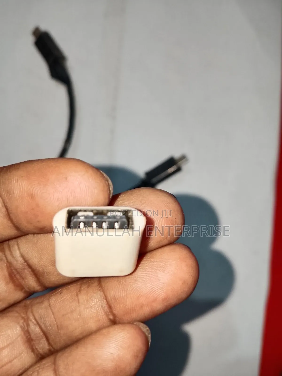 Otg (On-the-Go) Adapter. Connect a Usb Flash Drive or Usb a Cable.