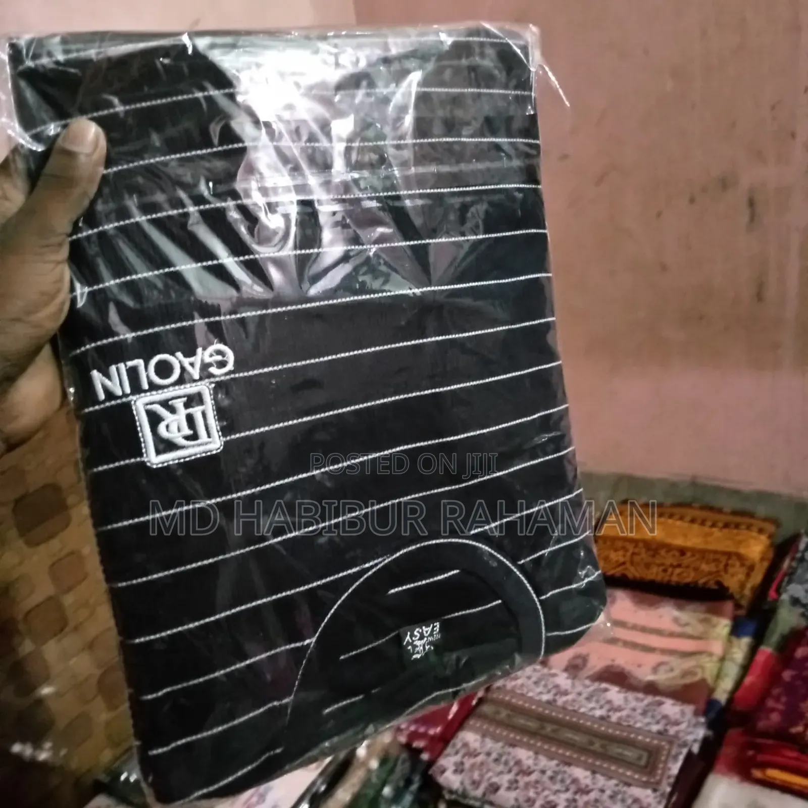 Cotton Men Formal Wear Full Sleeves Striped T Shirt