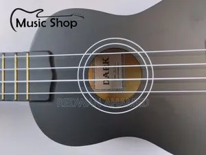 Black Premium Ukulele With Bag, Picks, Belt.
