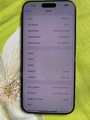 Apple iPhone 16 Pro Max 256 GB Black