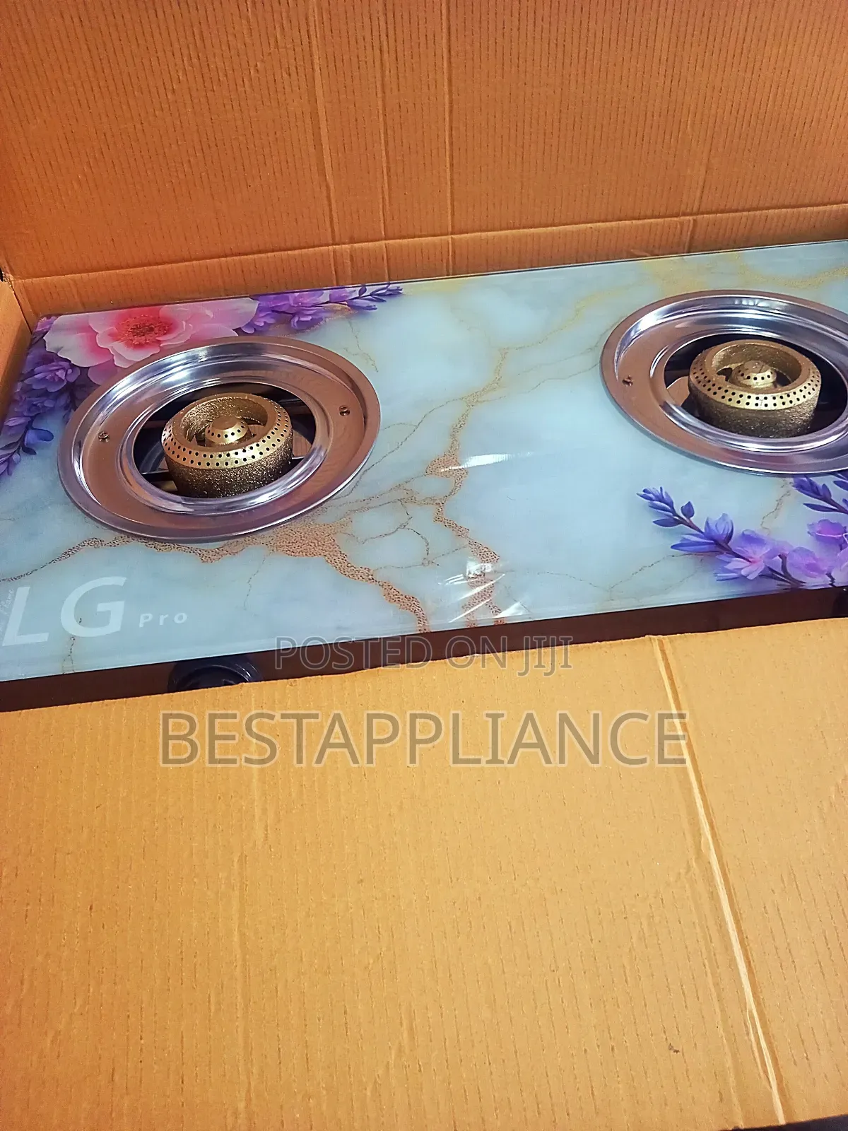Glass Double Burner Gas Stove