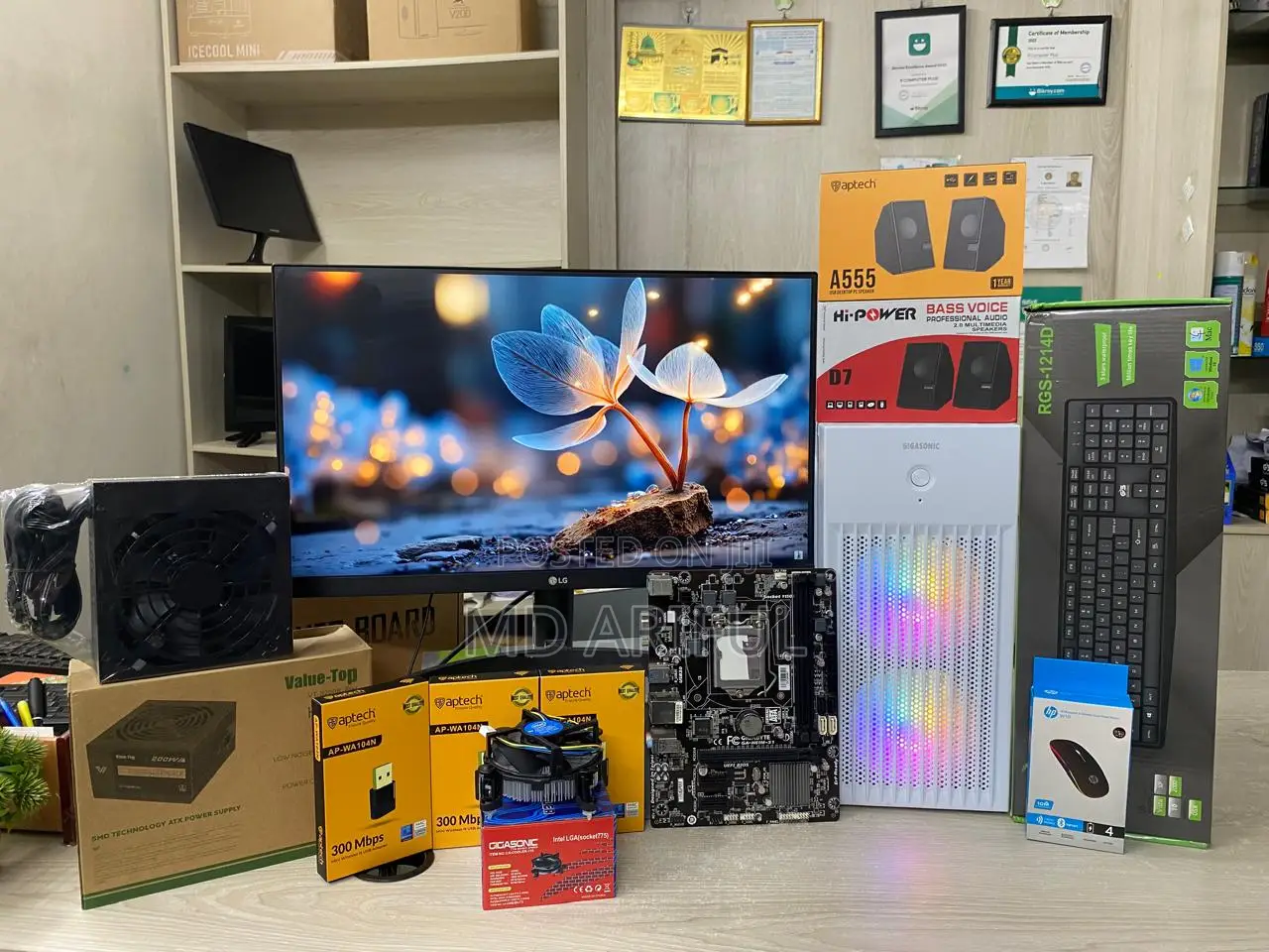 New Desktop Computer 8GB Intel Core I5 HDD+SSD 256GB