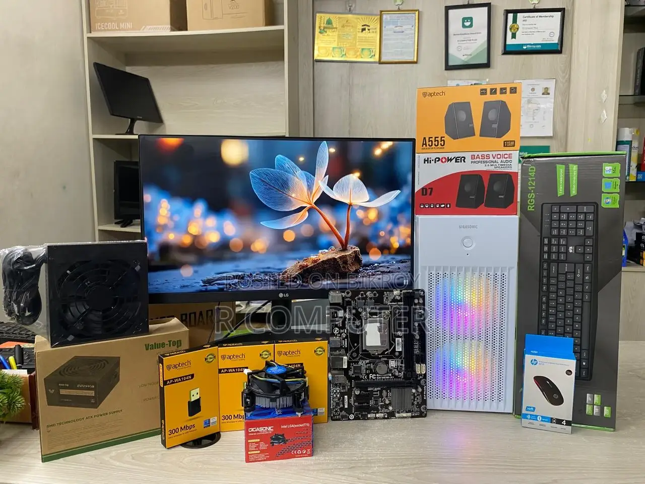 New Desktop Computer 8GB Intel Core I5 HDD+SSD 256GB