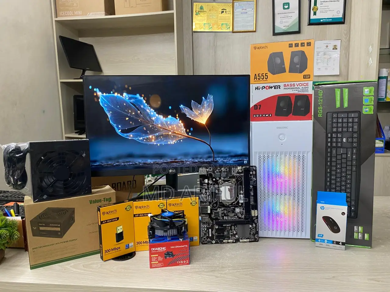 New Desktop Computer 8GB Intel Core I5 HDD+SSD 256GB