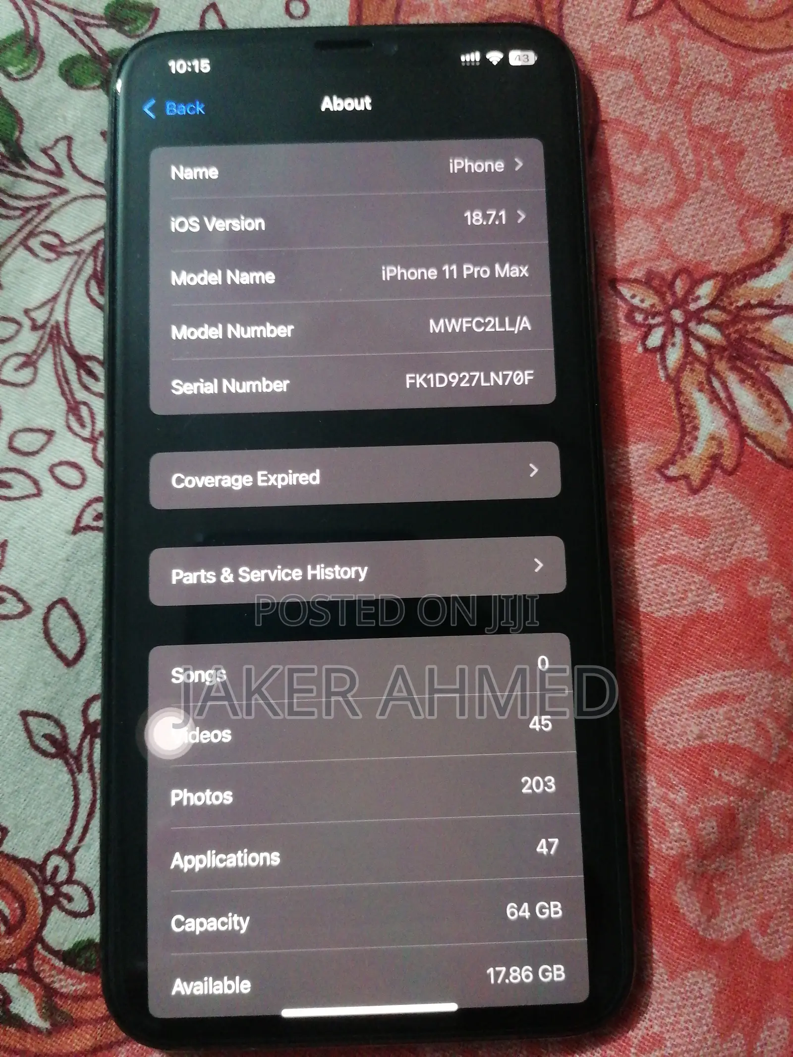 Apple iPhone 11 Pro Max 64 GB Purple