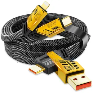 Photo - 65w 4-in-1 Mobile Phone Data Fast Charging Dual-Head 1 Meter [40 Inch