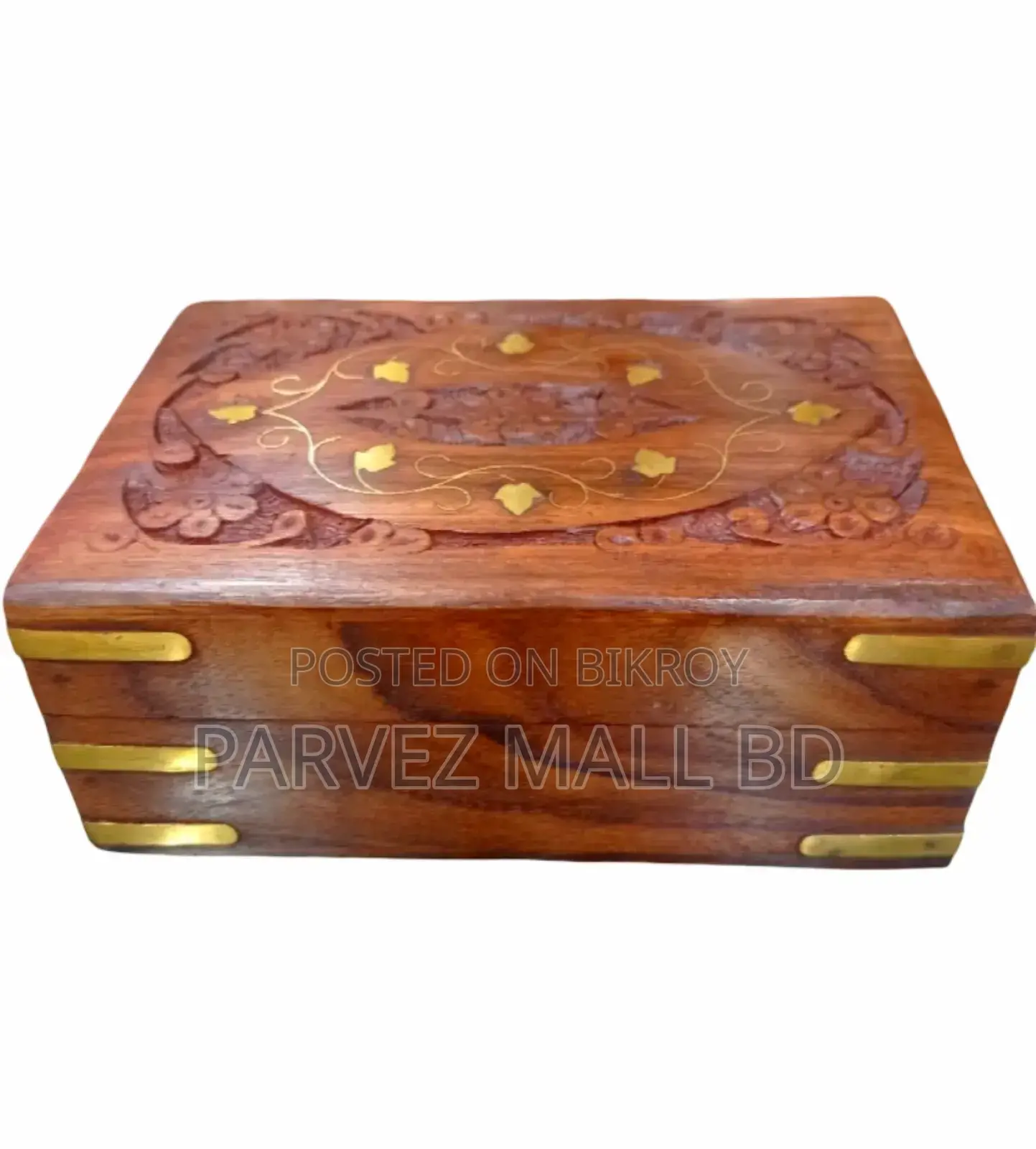 Kashmiri Iron Wood Jewelry Box Royal Traditional Different Size-1 Pc