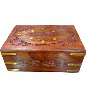 Kashmiri Iron Wood Jewelry Box Royal Traditional Different Size-1 Pc