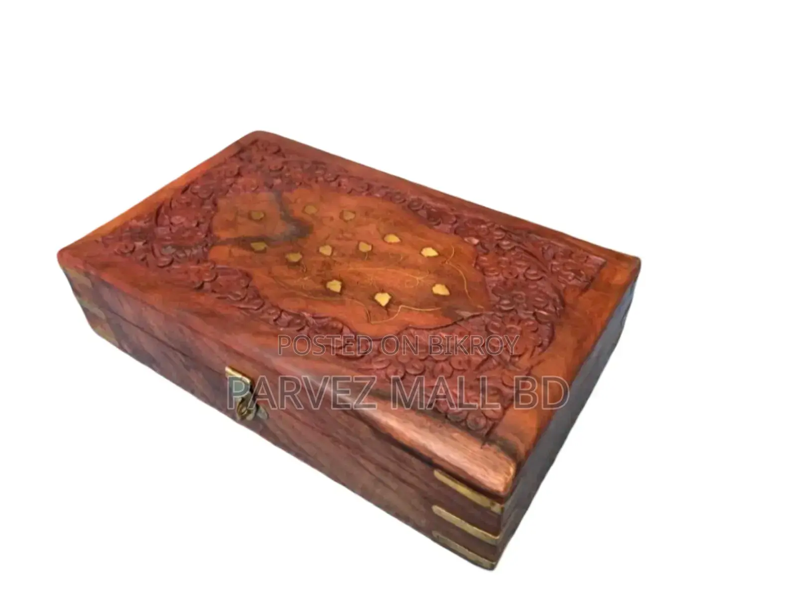 Kashmiri Iron Wood Jewelry Box Royal Traditional Different Size-1 Pc