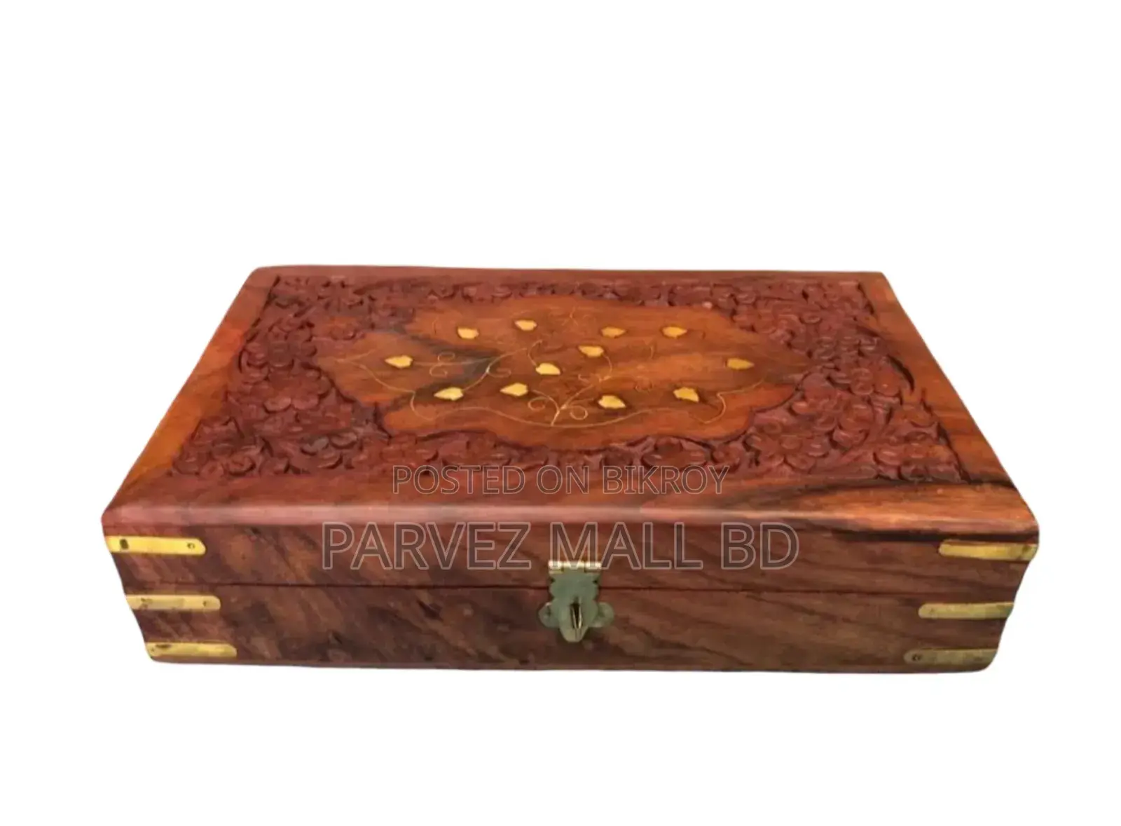 Kashmiri Iron Wood Jewelry Box Royal Traditional Different Size-1 Pc
