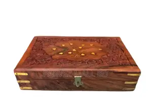 Kashmiri Iron Wood Jewelry Box Royal Traditional Different Size-1 Pc