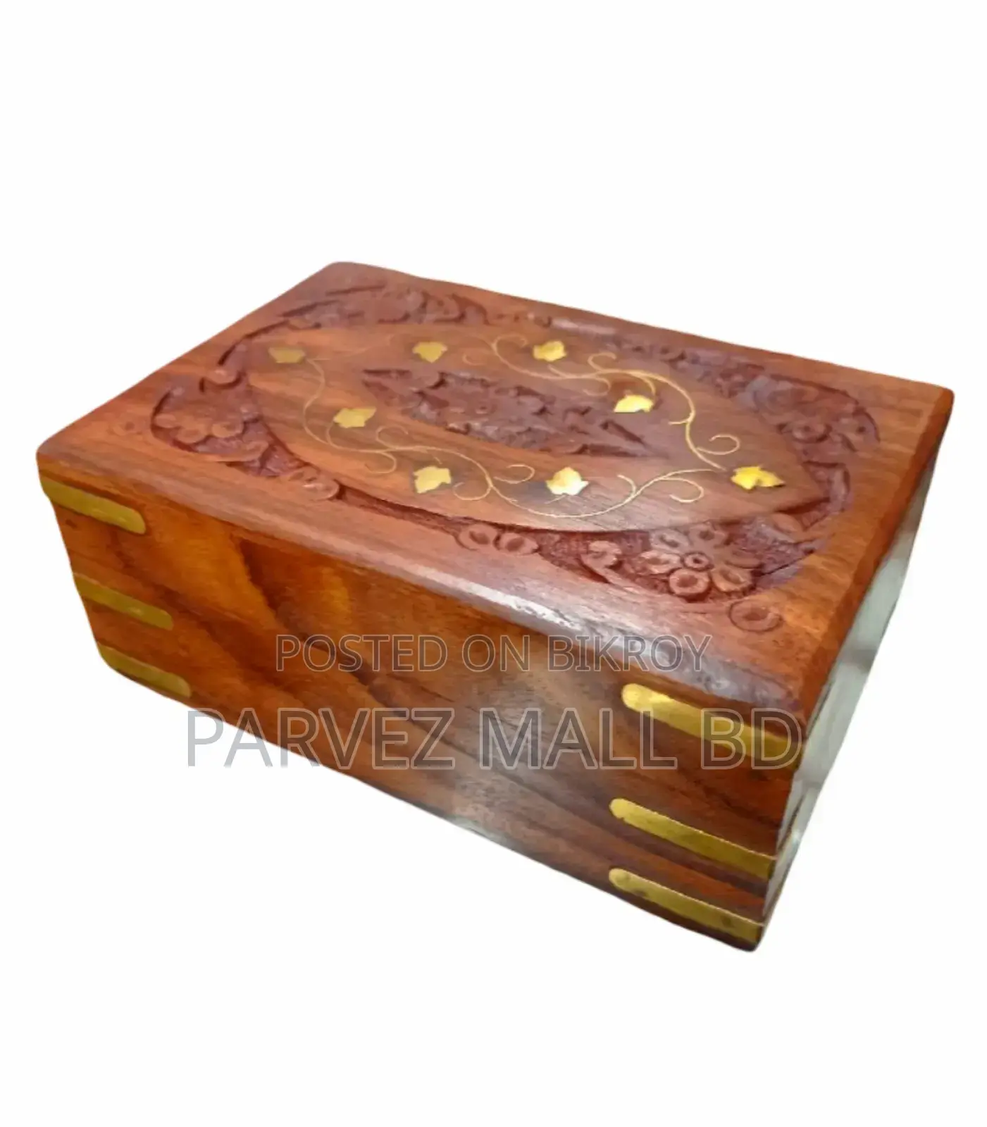 Kashmiri Iron Wood Jewelry Box Royal Traditional Different Size-1 Pc