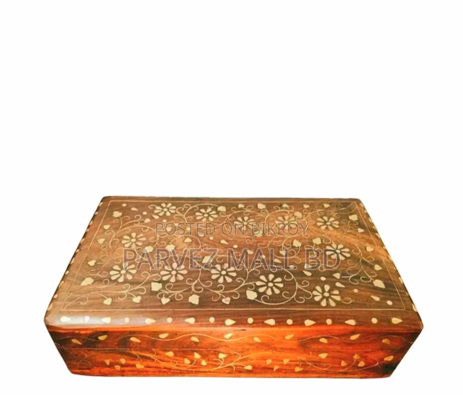 Kashmiri Iron Wood Jewelry Box Royal Traditional Different Size-1 Pc