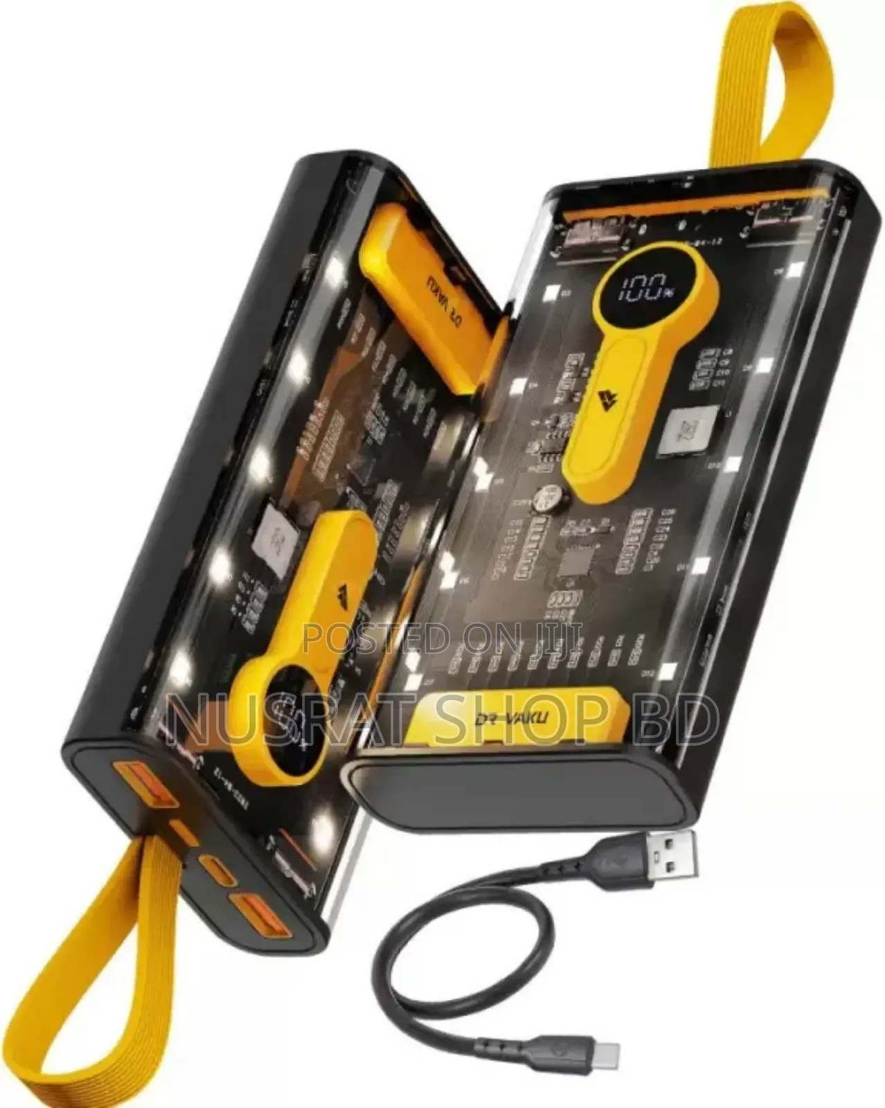 Transparent 66w High-Speed Power Bank – 20000mah, Pd 22w
Code : 10538