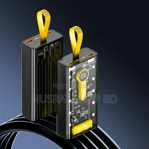 Transparent 66w High-Speed Power Bank – 20000mah, Pd 22w
Code : 10538